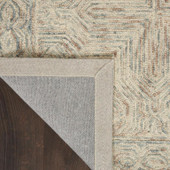 Nourison Interlock ITL03 Blue Ivory Area Rug Back Nourison Interlock ITL03 Blue Ivory Area Rug Back