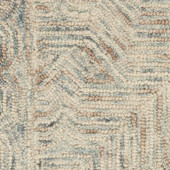 Nourison Interlock ITL03 Blue Ivory Area Rug Swatch Nourison Interlock ITL03 Blue Ivory Area Rug Swatch