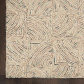 Nourison Interlock ITL05 Ivory Multi Area Rug Corner Nourison Interlock ITL05 Ivory Multi Area Rug Corner