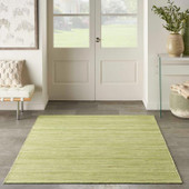 Nourison Interweave IWV01 Green 5x7 Area Rug in Room