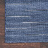 Nourison Interweave IWV01 Navy Area Rug Corner