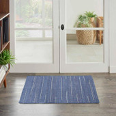 Nourison Interweave IWV01 Navy Scatter Rug in Room