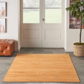 Nourison Interweave IWV01 Orange 5x7 Area Rug in Room