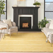 Nourison Interweave IWV01 Yellow Area Rug Room Scene Nourison Interweave IWV01 Yellow Area Rug Room Scene