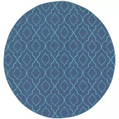 Oriental Weavers Meridian 7541B Navy/ Blue Round Area Rug