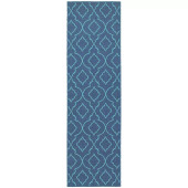 Oriental Weavers Meridian 7541B Navy/ Blue Runner Area Rug