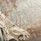 Nourison Elation ETN07 Grey Ivory Area Rug Detail Nourison Elation ETN07 Grey Ivory Area Rug Detail