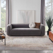 Nourison Elation ETN07 Grey Ivory Area Rug Room Scene Nourison Elation ETN07 Grey Ivory Area Rug Room Scene