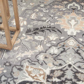 Nourison Elation ETN09 Grey Area Rug Detail Nourison Elation ETN09 Grey Area Rug Detail