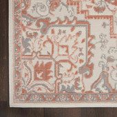 Nourison Elation ETN10 Ivory Brick Area Rug Corner Nourison Elation ETN10 Ivory Brick Area Rug Corner