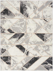 Nourison Elation ETN11 Ivory Grey Area Rug Nourison Elation ETN11 Ivory Grey Area Rug