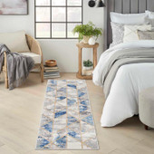 Nourison Elation ETN12 Grey Multi Runner Rug in Room Nourison Elation ETN12 Grey Multi Runner Rug in Room