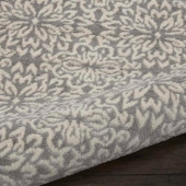 Nourison Jubilant JUB06 Ivory Grey Area Rug Texture