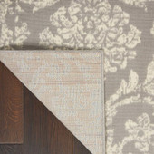 Nourison Jubilant JUB09 Grey Area Rug Back