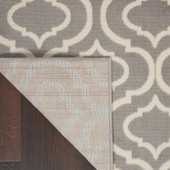 Nourison Jubilant JUB19 Grey Area Rug Back
