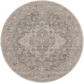 Nourison Lynx LNX04 Ivory Taupe 8x8 Round Area Rug