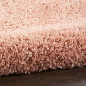 Nourison Malibu Shag MSG01 Blush Area Rug Texture