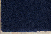 Nourison Malibu Shag MSG01 Navy Area Rug Corner