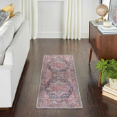 Nourison Nicole Curtis SR101 Multicolor Runner in Room Nourison Nicole Curtis SR101 Multicolor Runner in Room