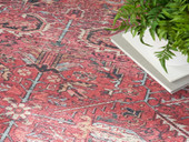 Nourison Nicole Curtis SR102 Brick Area Rug Detail on Floor Nourison Nicole Curtis SR102 Brick Area Rug Detail on Floor