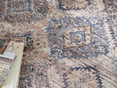 Nourison Nicole Curtis SR103 Ivory Latte Area Rug Detail on Floor