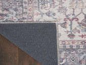 Nourison Nicole Curtis SR104 Grey Area Rug Back Nourison Nicole Curtis SR104 Grey Area Rug Back