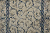 Nourison Somerset Scrollwork ST02 Ivory Blue 2'3" (27") Wide Hall and Stair Runner Nourison Somerset Scrollwork ST02 Ivory Blue 2'3" (27") Wide Hall and Stair Runner