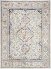 Nourison Nicole Curtis Series 4 SR403 Grey Blue 5x7 Area Rug