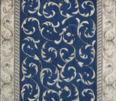 Nourison Somerset Scrollwork ST02 Marina 2'3" (27") Wide Hall and Stair Runner Nourison Somerset Scrollwork ST02 Marina 2'3" (27") Wide Hall and Stair Runner