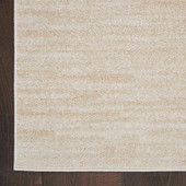 Nourison Essentials NRE01 Ivory Beige Rug Corner Nourison Essentials NRE01 Ivory Beige Rug Corner