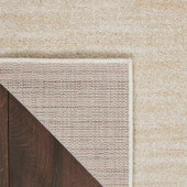 Nourison Essentials NRE01 Ivory Beige Rug Back Nourison Essentials NRE01 Ivory Beige Rug Back