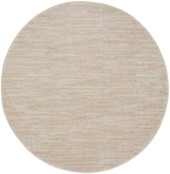 Nourison Essentials NRE01 Ivory Beige Round Rug Nourison Essentials NRE01 Ivory Beige Round Rug