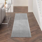 Nourison Essentials NRE01 Silver Grey 2x8 Runner in Room