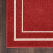 Nourison Essentials NRE02 Brick Ivory Rug Corner Nourison Essentials NRE02 Brick Ivory Rug Corner