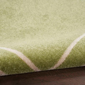 Nourison Essentials NRE02 Green Ivory Rug Texture