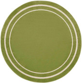 Nourison Essentials NRE02 Green Ivory Round Rug