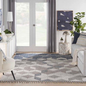 Nourison Paxton PAX02 Grey Slate Area Rug Room Scene Nourison Paxton PAX02 Grey Slate Area Rug Room Scene