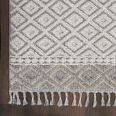 Nourison Paxton PAX03 Ivory Slate Area Rug Corner