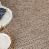 Nourison Positano POS01 Beige Area Rug Detail on Floor Nourison Positano POS01 Beige Area Rug Detail on Floor