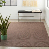 Nourison Positano POS01 Natural 5x7 Area Rug in Room