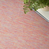 Nourison Positano POS01 Rainbow Area Rug Detail on Floor