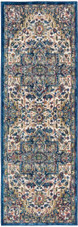 Nourison Ankara Global ANR15 Ivory Navy Runner Area Rug Nourison Ankara Global ANR15 Ivory Navy Runner Area Rug