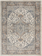 Nourison Quarry QUA05 Ivory Grey Area Rug Nourison Quarry QUA05 Ivory Grey Area Rug