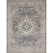 Nourison Quarry QUA07 Grey Ivory 8x10 Rug