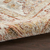 Nourison Sahar SHR01 Rust Area Rug Texture