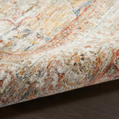 Nourison Sahar SHR06 Ivory Rust Area Rug Texture