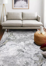 Bashian Allure ALR101 Gianna Grey Gold Area Rug Room Scene Bashian Allure ALR101 Gianna Grey Gold Area Rug Room Scene