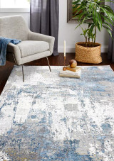 Bashian Allure ALR114 Grettel Ivory Blue Area Rug Room Scene Bashian Allure ALR114 Grettel Ivory Blue Area Rug Room Scene
