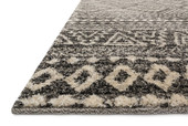 Loloi Emory EB-08 Graphite/Ivory Area Rug Angle