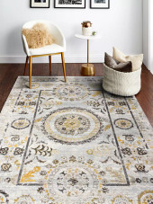 Bashian Century CN106 Gryffin Beige Area Rug Room Scene Bashian Century CN106 Gryffin Beige Area Rug Room Scene